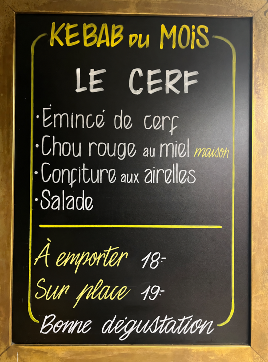 Affiche du kebab du mois